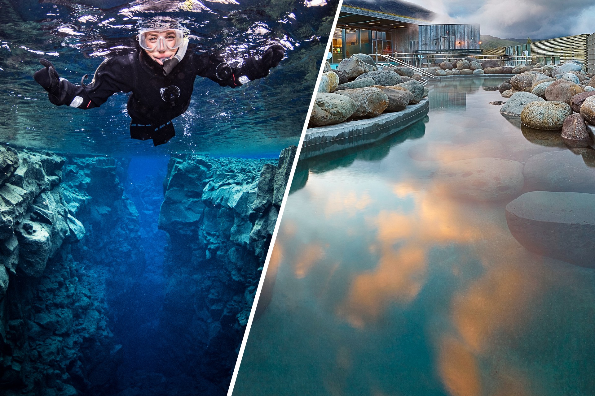 Hot and cold snorkeling and spa tour with DIVE.IS, Iceland
