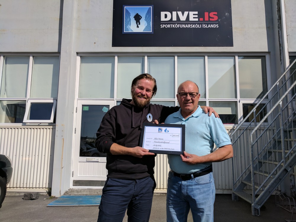 DIVE.IS general manager and the founder of the Blue Army, Tómas Knútsson
