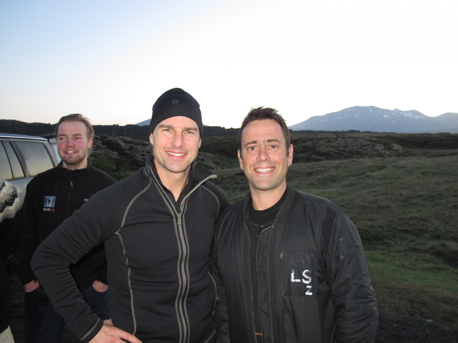 Tom Cruise with DIVE.IS crew after his dive in Silfra Iceland