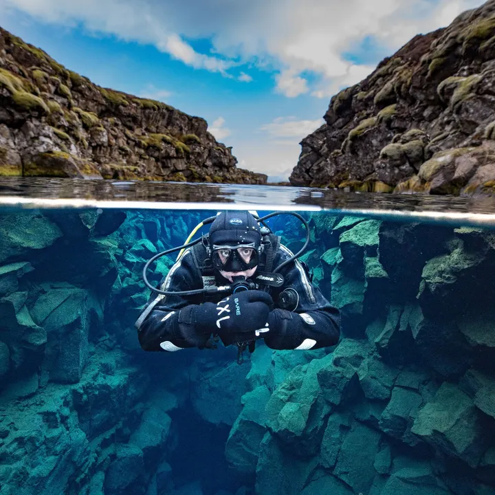 Diving Silfra tour with pick up from Reykjavik, Iceland