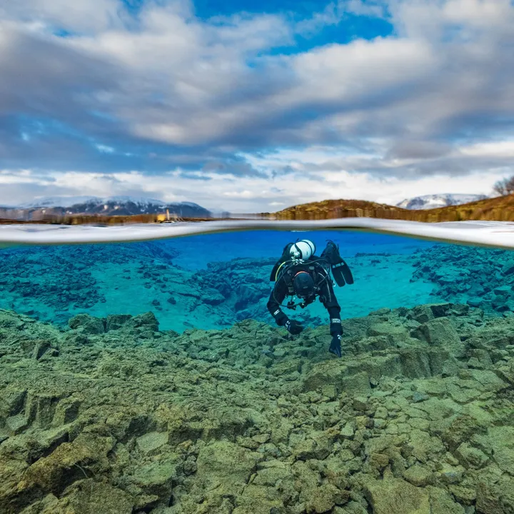 Diving and snorkeling private tours with DIVE.IS in Iceland