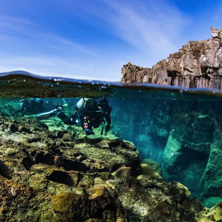 Private Ocean and Bjarnagjá dive combo with DIVE.IS in Iceland