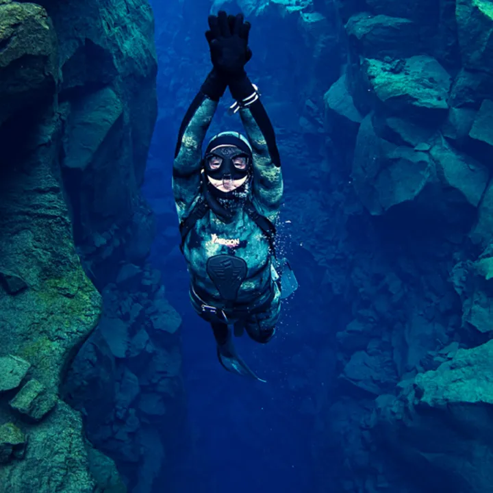 Private Silfra freedive tour, Iceland