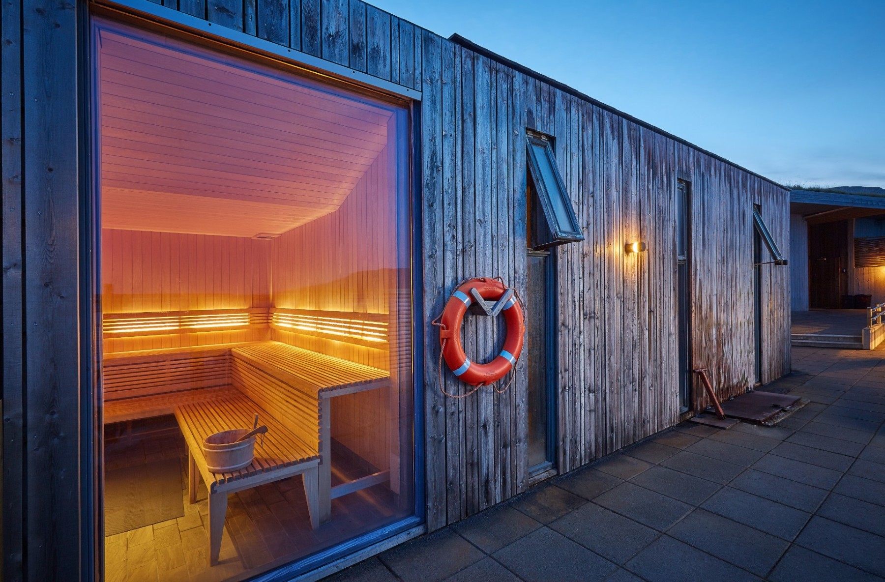 The beautiful Saunas at Fontana Spa
