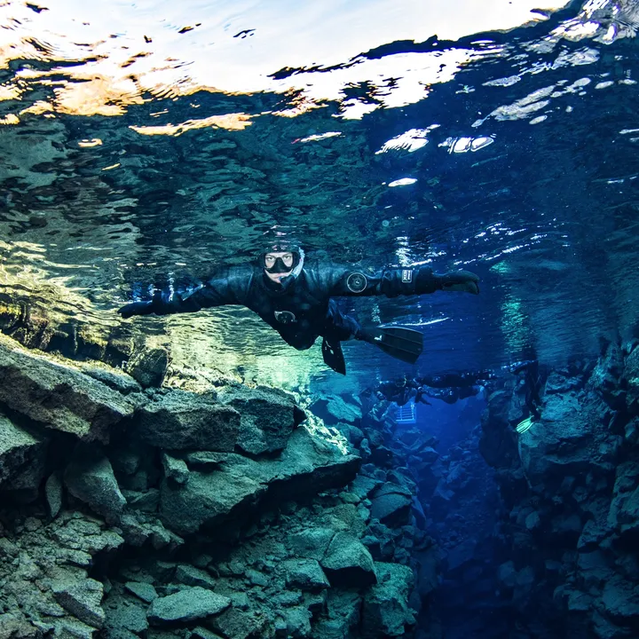 Private snorkeling Silfra tour with DIVE.IS in Iceland
