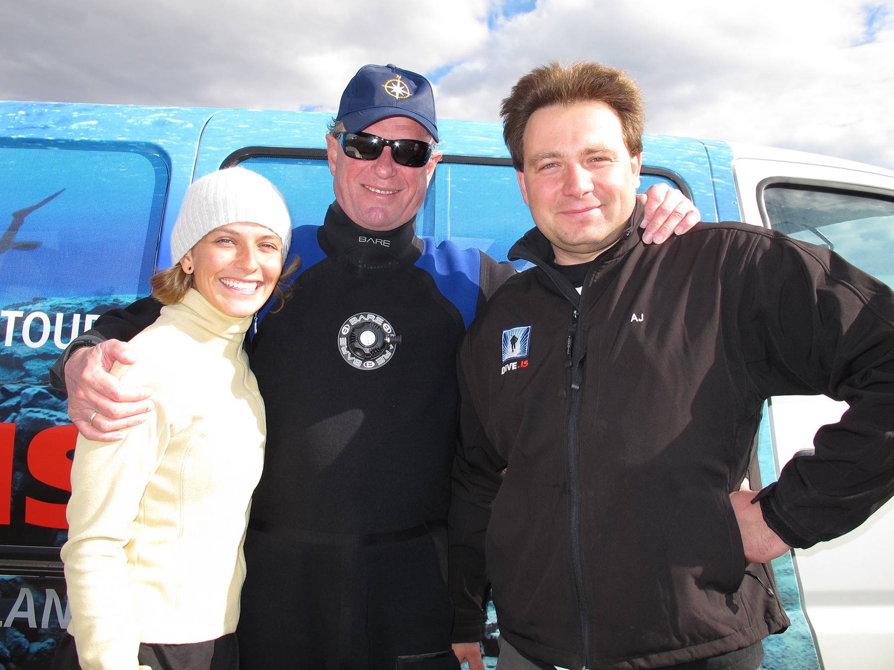 Bob Ballard after diving Silfra with our guide AJ