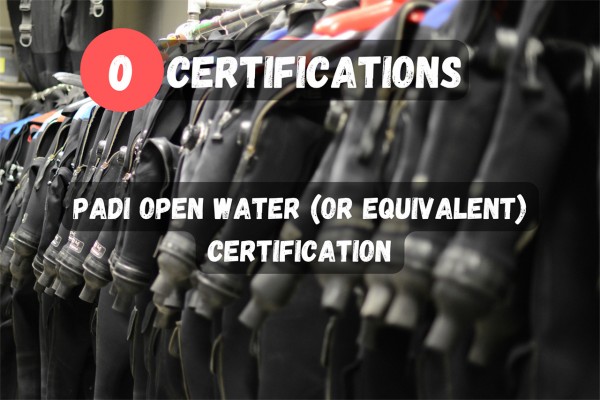To enroll in the Dry Suit Diver course, you need to have a PADI Open Water certification (or equivalent certification).