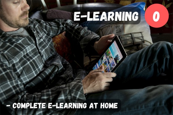 Complete the e-learning at home, before your course.