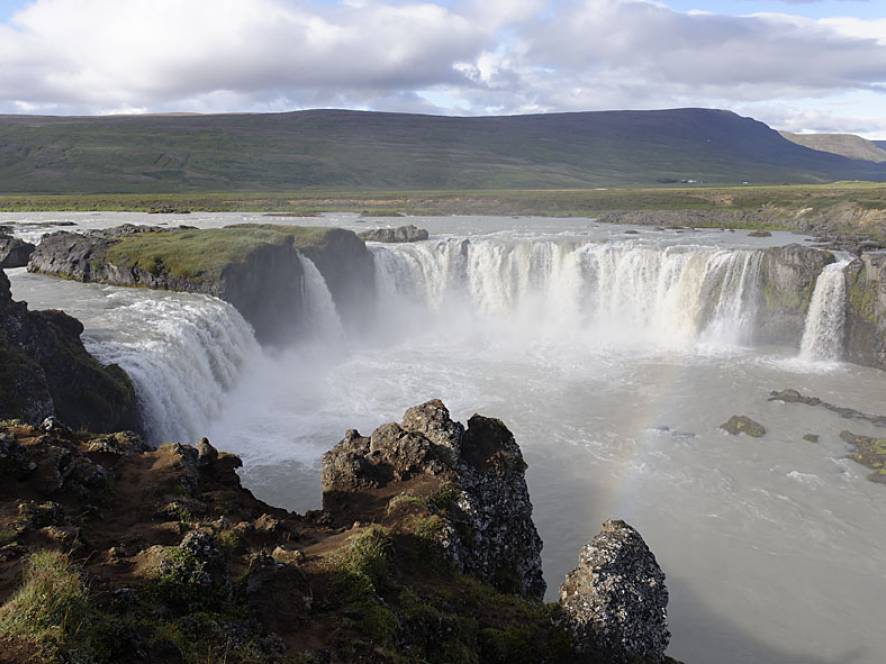 Goðafoss waterfall on the Diamond circle in Iceland