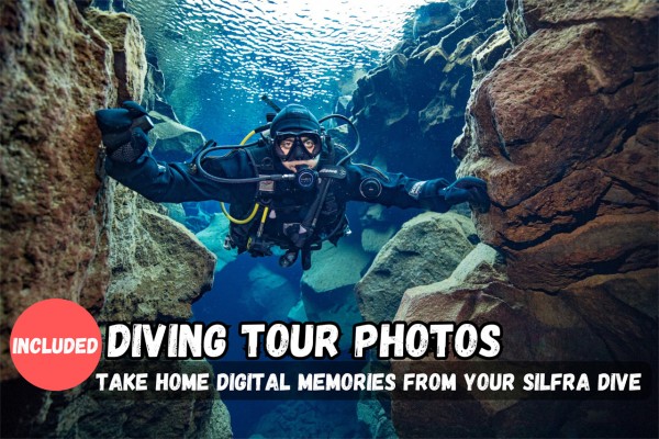 Get your photo taken to remember your Silfra dive.