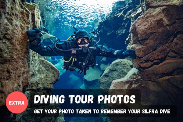 Add the photo package to your booking to remember your Silfra dive.