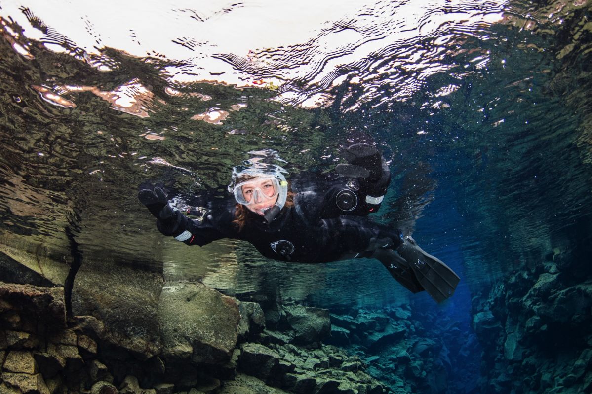 Silfra Snorkeling & Caving in Thingvellir DIVE.IS Iceland