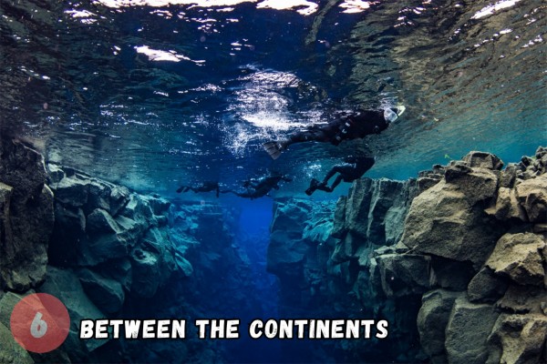Dive between the continents.