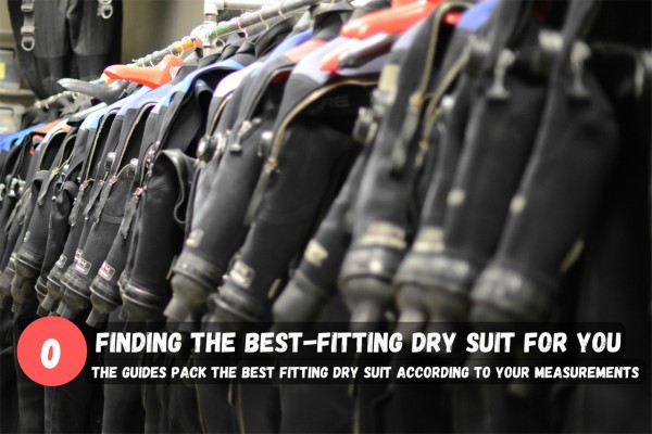 Before the tour, the guides find the best-fitting dry suit for you, according to your measurements.