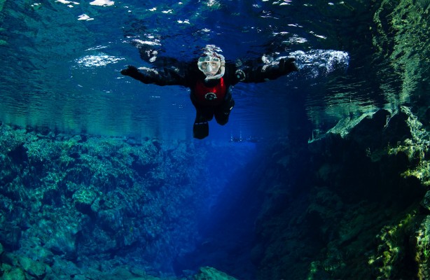Snorkeling Silfra below the surface with DIVE.IS