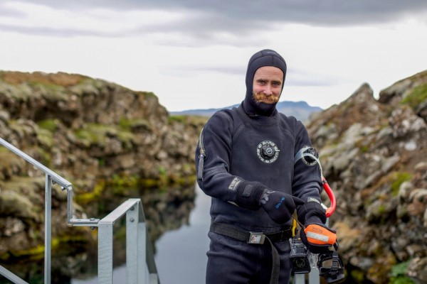 The tectonic plates of Silfra fissure in Iceland are waiting for you