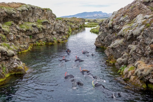 Snorkeling between the tectonic plates