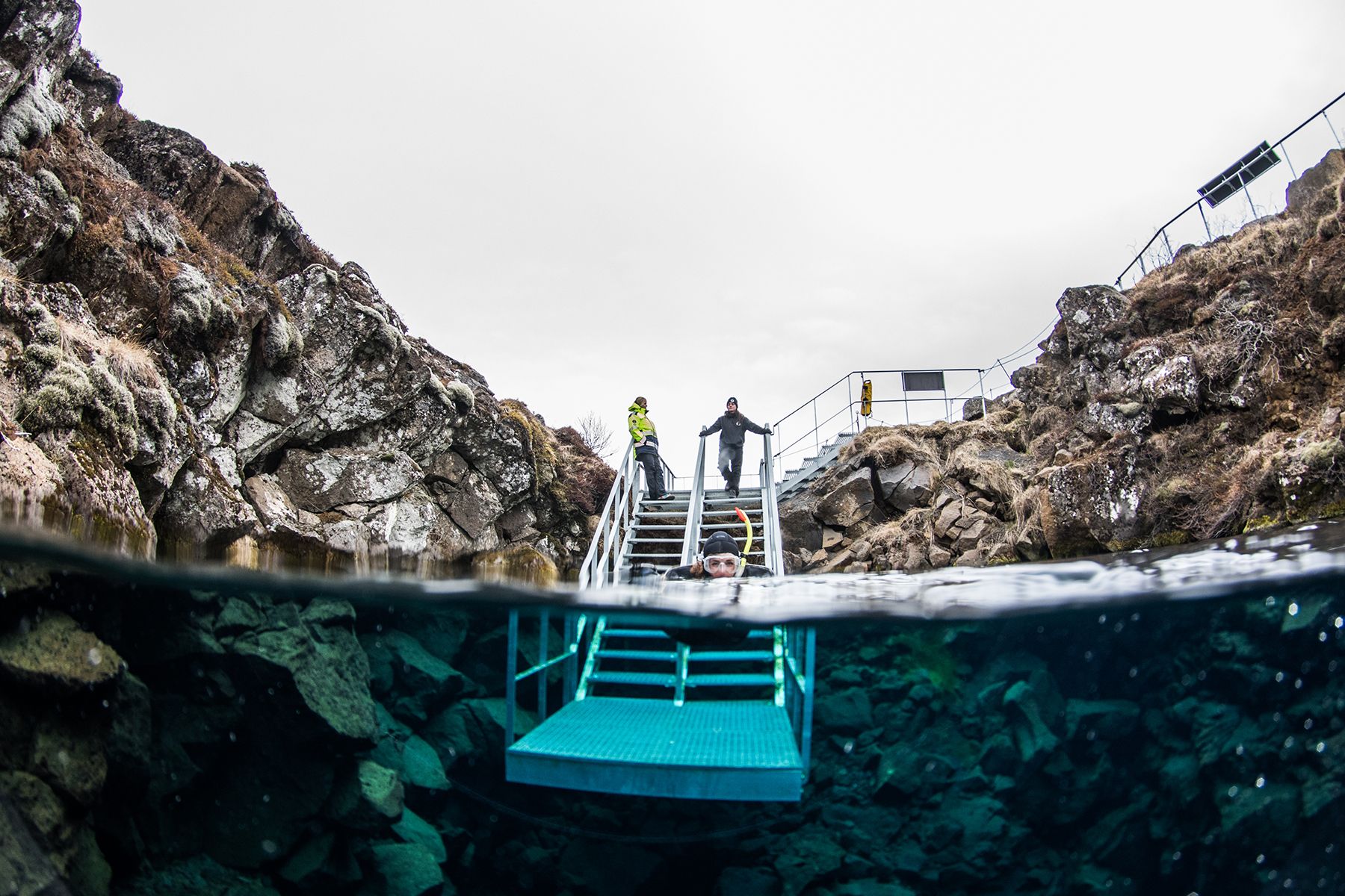 Snorkeling Silfra & Caving in Thingvellir DIVE.IS Iceland