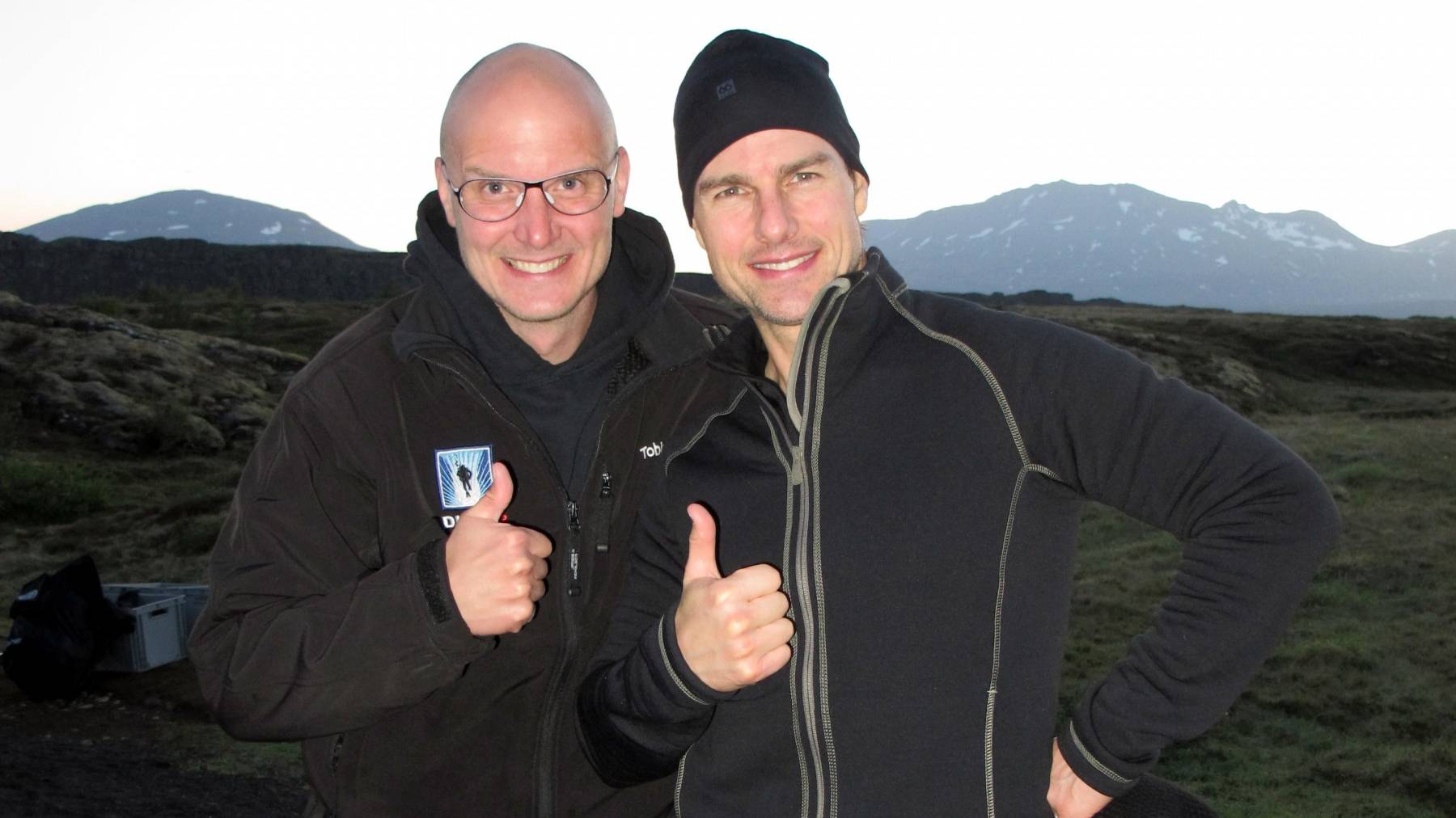Tom Cruise after his Silfra Dive Tour with DIVE.IS Tom cruise on a private dive tour in Silfra with DIVE.IS